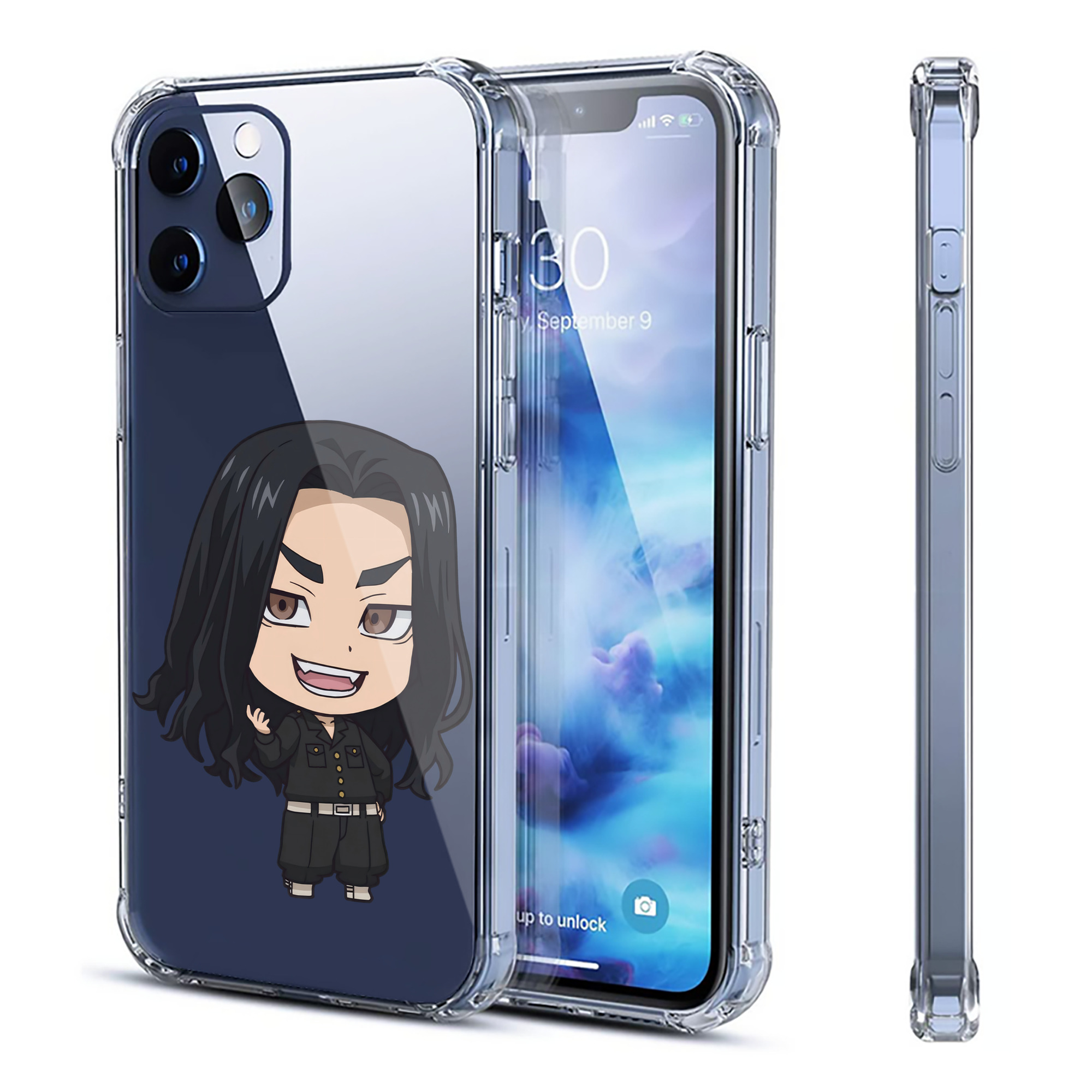 （画像用） 東京リベンジャーズ Tokyo Revengers 【iPhone 12シリーズ対応】透明スマホケース（クリアソフトケース）